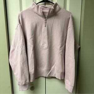a new day Light Pink Quarter-Zip Crewneck - Large, No Pockets